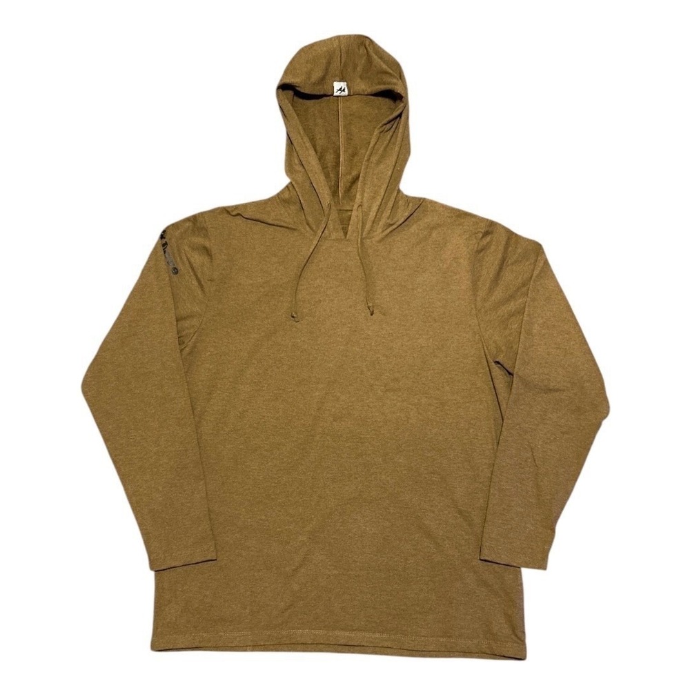 Two Dove Outdoor Hoodie Performance XL Heather Brown Polyester Spandex